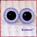 1 Pair Blue Lilac Hand Painted Safety Eyes